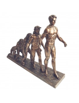  evolution humaine en bronze