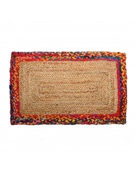 TAPIS rectangulaire en jute...