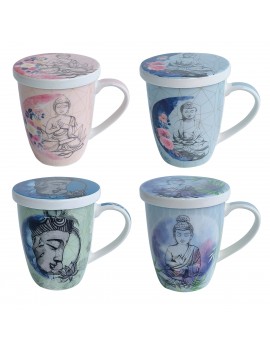 Mug bouddha a/boîte 