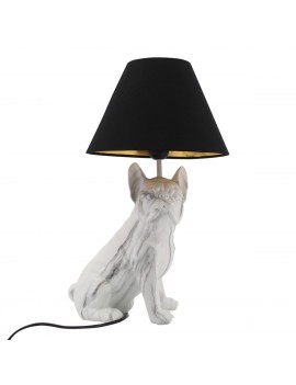 LAMPE Bouledogue avec Abat...