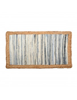 Tapis en jute denim 50x80