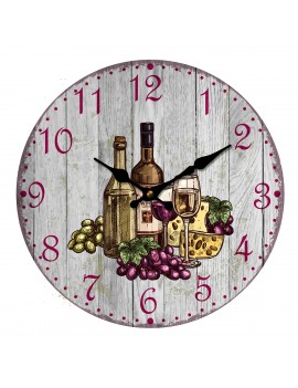 Horloge murale en Bois Vin...