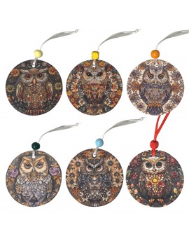 Pendant hibou 6 diff.