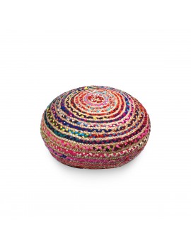 POUF Rond Couleurs Vives en...