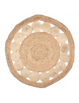 TAPIS Rond en Jute Couleur...