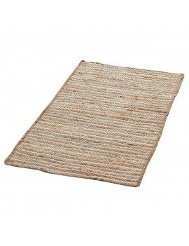 Tapis tressé en jute 55x85cm.