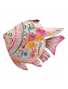 Poisson rose porte-vase