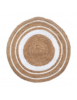 TAPIS rond neuf en JUTE...