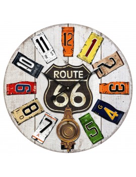 HORLOGE Murale ROUTE 66 en...