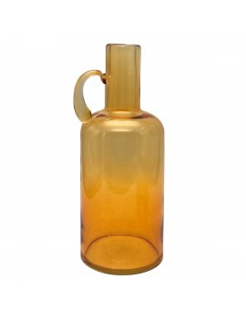 Vase en verre orange 30cm