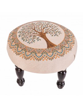 Pouf tree of life vert avec...