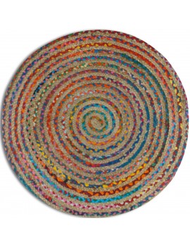 Tapis rond 120 cm coloré...