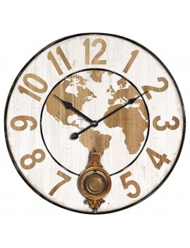 Horloge monde 58 cm.