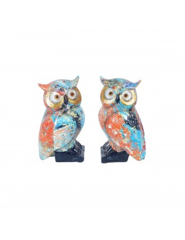 HIBOU Set de 2 Statuette...