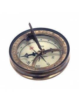 BOUSSOLE en Métal Laiton et...