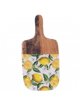 Planche de coupe de citrons