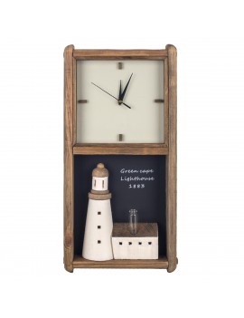 HORLOGE Murale en Bois...