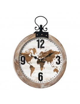 HORLOGE Murale en Bois et...