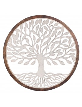 Ornement mural rond arbre...