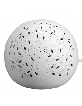 LAMPE Boule Blanche en...