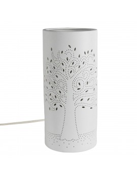 LAMPE cylindre Blanche en...