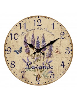 Horloge lavande 34 cm