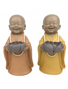 Moine Bouddha souriant...