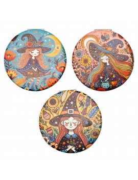 Miroir de poche sorcière