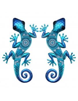 Gecko Lézard en métal et...