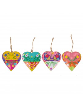 Pendant coeur 4 diff.