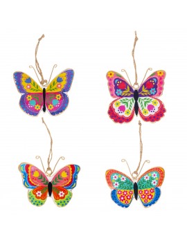 Pendant papillon 4 diff.