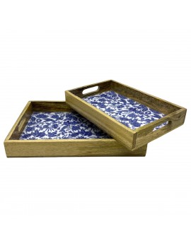 S/2 plateau à fleurs