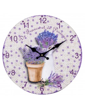 Horloge lavande