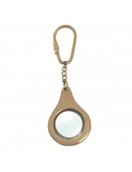 Porte clés en Laiton Loupe...