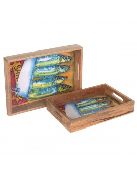 PLATEAU de Service en Bois...