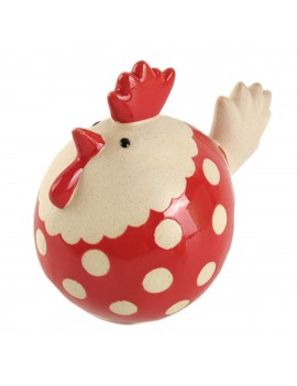 POULE ronde en céramique...