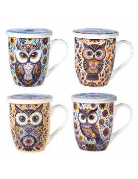 Tasse et filtre hibou avec...
