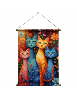 Toile enroulable chat