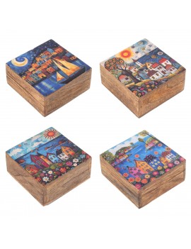 Boîte petites maisons 4 diff.