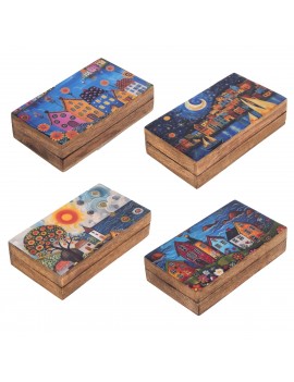 Boîte petites maisons 4 diff.