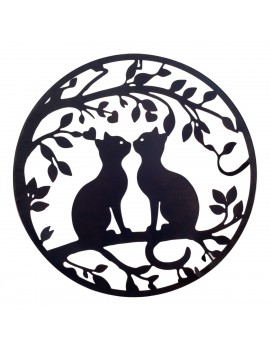 Décoration murale ronde en...