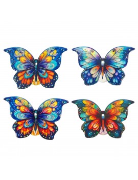 Sous-verre papillon 4 diff.