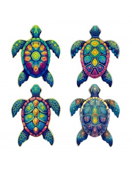 Sous-verre tortue 4 diff.