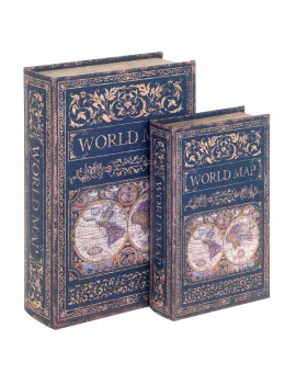 S/2 carte monde boîte à livres