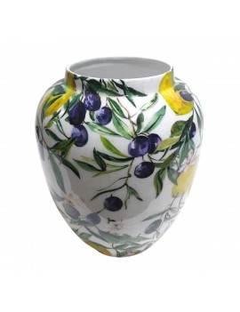Vase citrons et olives petit 