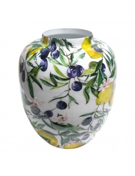 VASE Pot ovale en métal...