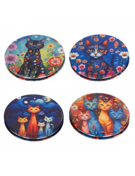 Miroir poche chat 4 diff.
