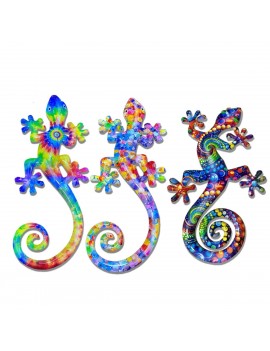 Déco murale lézard 3 diff.