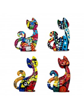 Magnétique chat 4 diff.