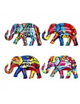 Magnétique éléphant 4 diff.